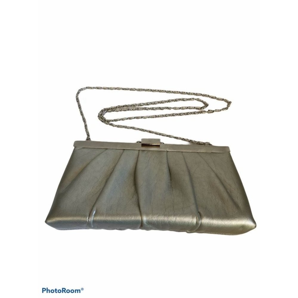 *Vintage Gunne Sax Silver Handbag with Chain